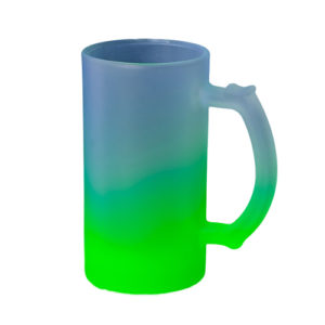 Beer Mug Frosted Green
